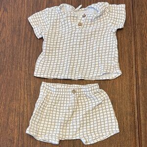 Checkered Baby Outfit Set
